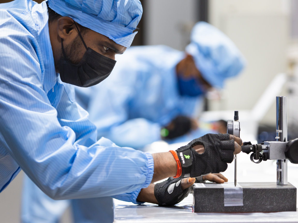 Powertex employees in the lab
